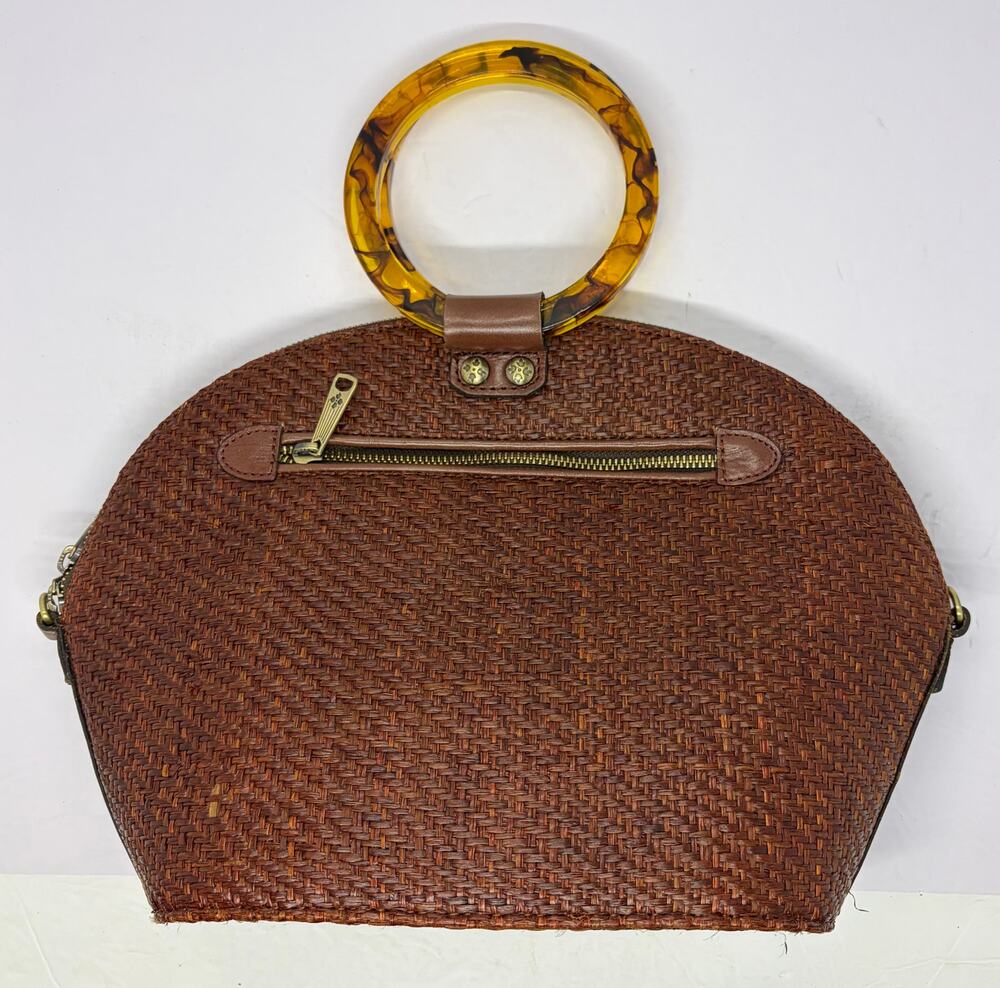 Patricia Nash Women’s Mellini Dome Satchel Purse EUC Tortoise Shell Handles